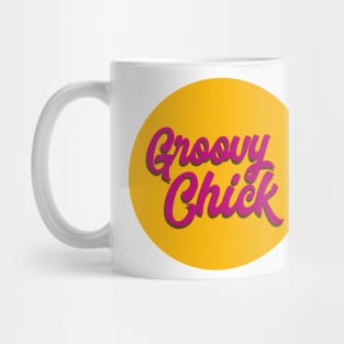 Groovy chick warm yellow Mug